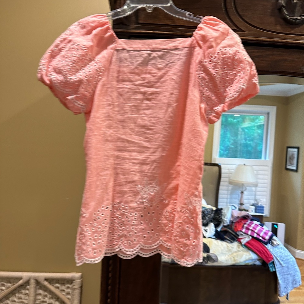 Coral NWT Talbots square cut top size XS